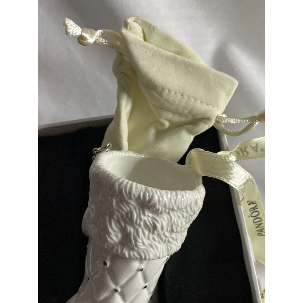 Pandora Ornament Xmas Unforgettable Moments porcelain Christmas stocking  2012